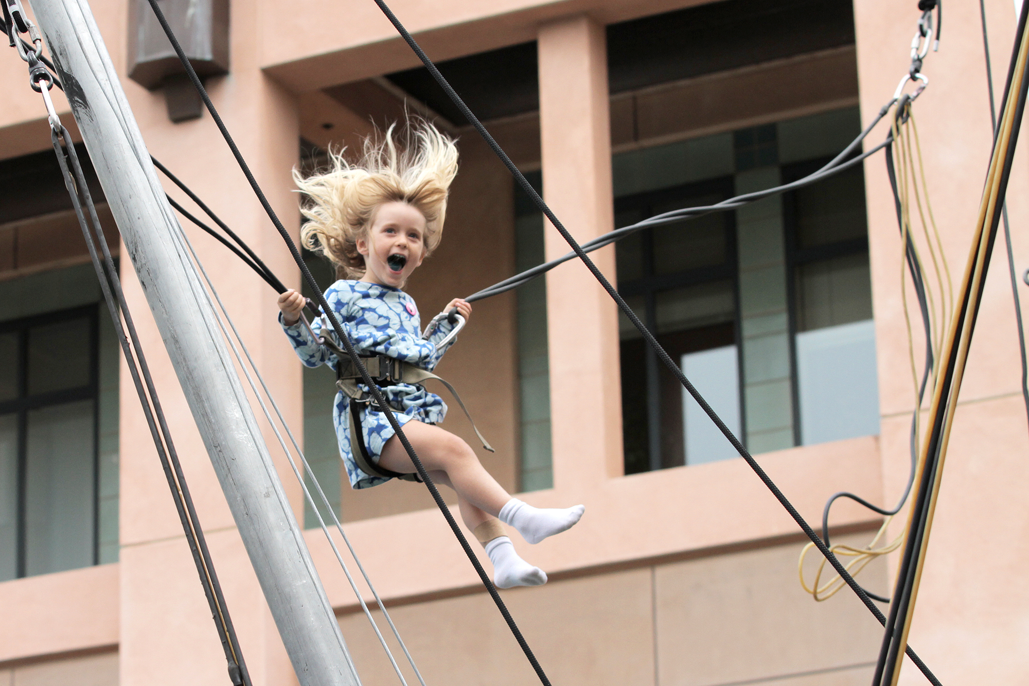 Into the air